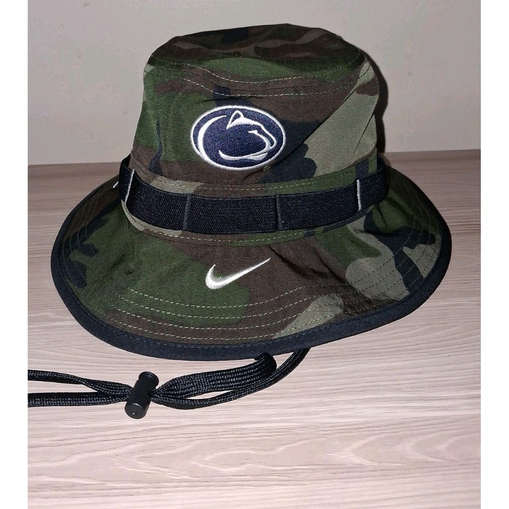 Nike Penn State Nittany Lions Military Appreciation Camo Boonie Bucket Hat M NWT